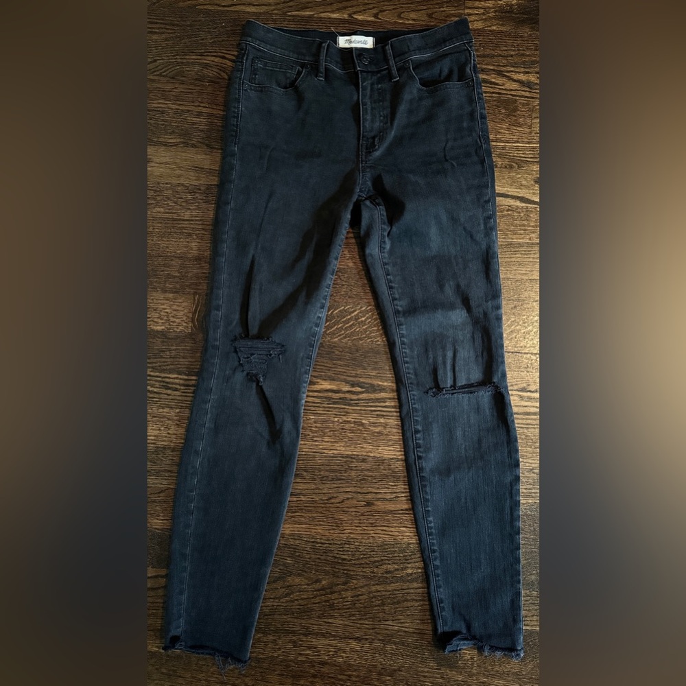 MADEWELL 9” HIGH RISER BLACK SKINNY SKINNY JEAN